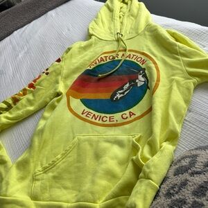 Aviator Nation Yellow Hoodie